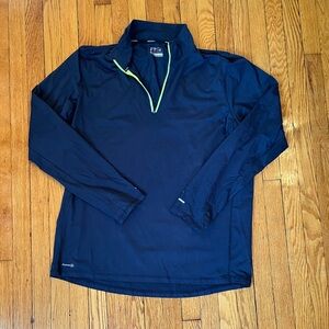 Men's Russell Navy Blue Quarter-Zip Jacket